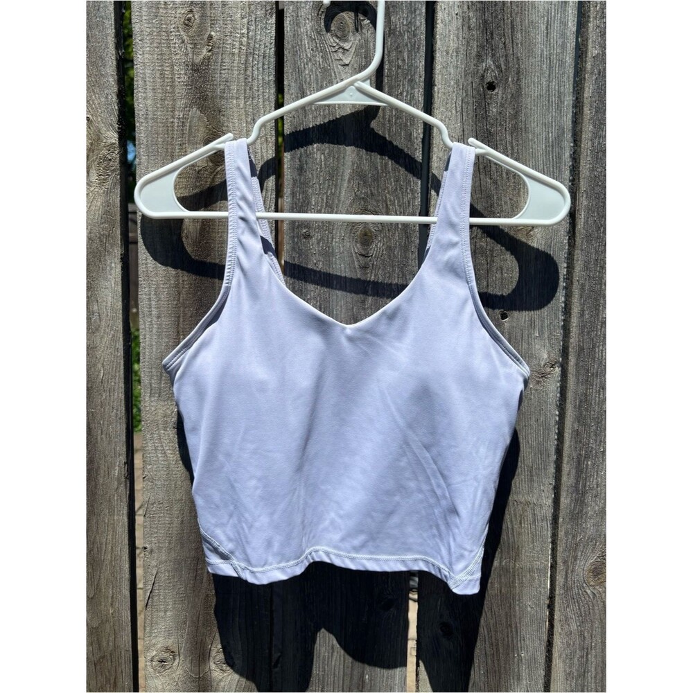 Light Blue Cropped Sports Bra Tank